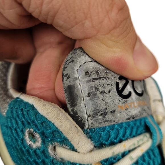 Ecco Biom Train Women’s Sz 9 EU 40 Natural Motion Training Shoes White Gray Teal - Picture 7 of 16